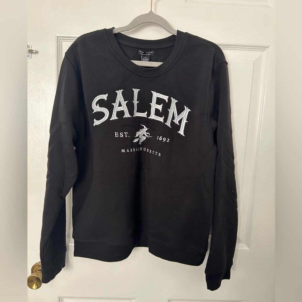 Black Salem Graphic Crewneck Sweatshirt